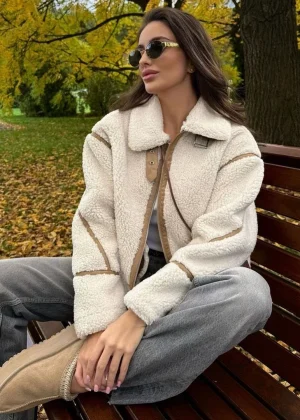 Suninheart Fashion Winter Warm Lambwool Jacket Women Long Sleeve Zipper Jackets Coat Female Autumn Casual Lapel Coat